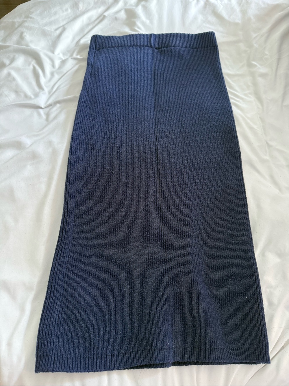 Universal Thread Navy Ribbed Knit Pencil Skirt